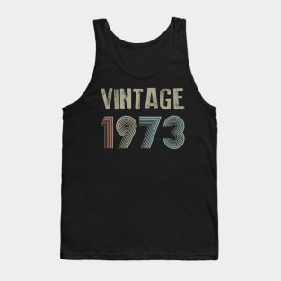 Vintage 1973 46th Birthday Gift idea Men Women Tank Top